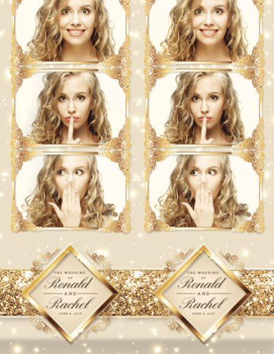 All That Glitters Photo Strip Template