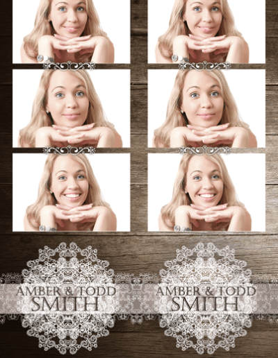 Old Fashion Lace Photo Strip Template