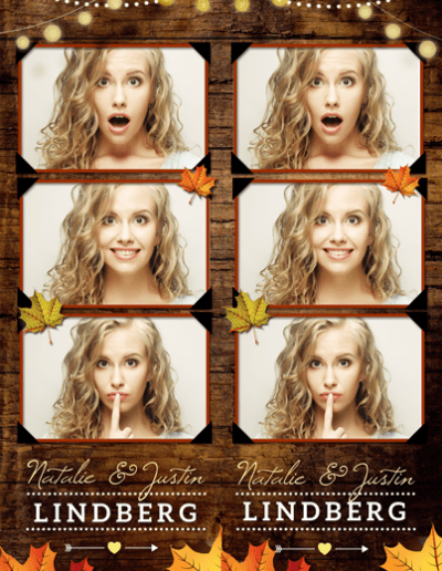 Rustic Fall Photo Strip Template